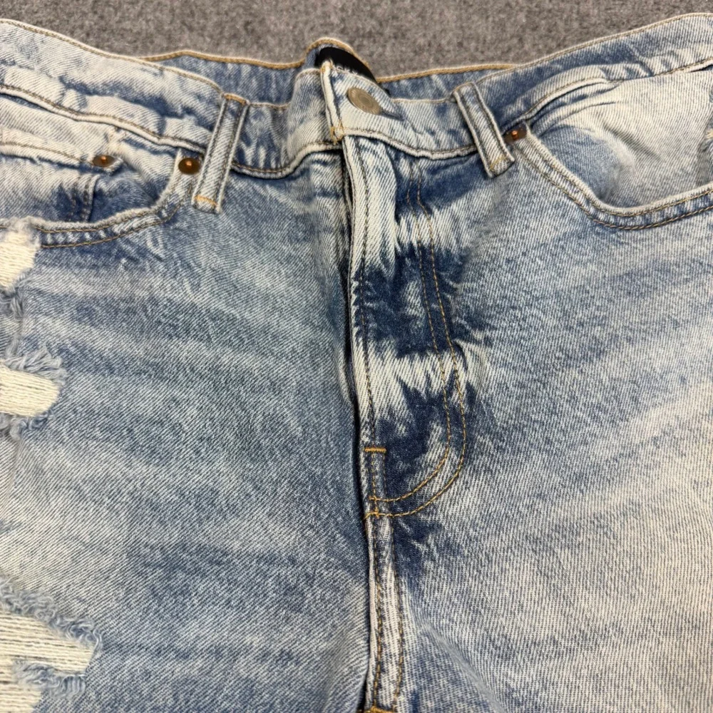 Lucky Brand 223 Straight Leg Jeans Mens 32x32 Light Wash Distressed Denim
